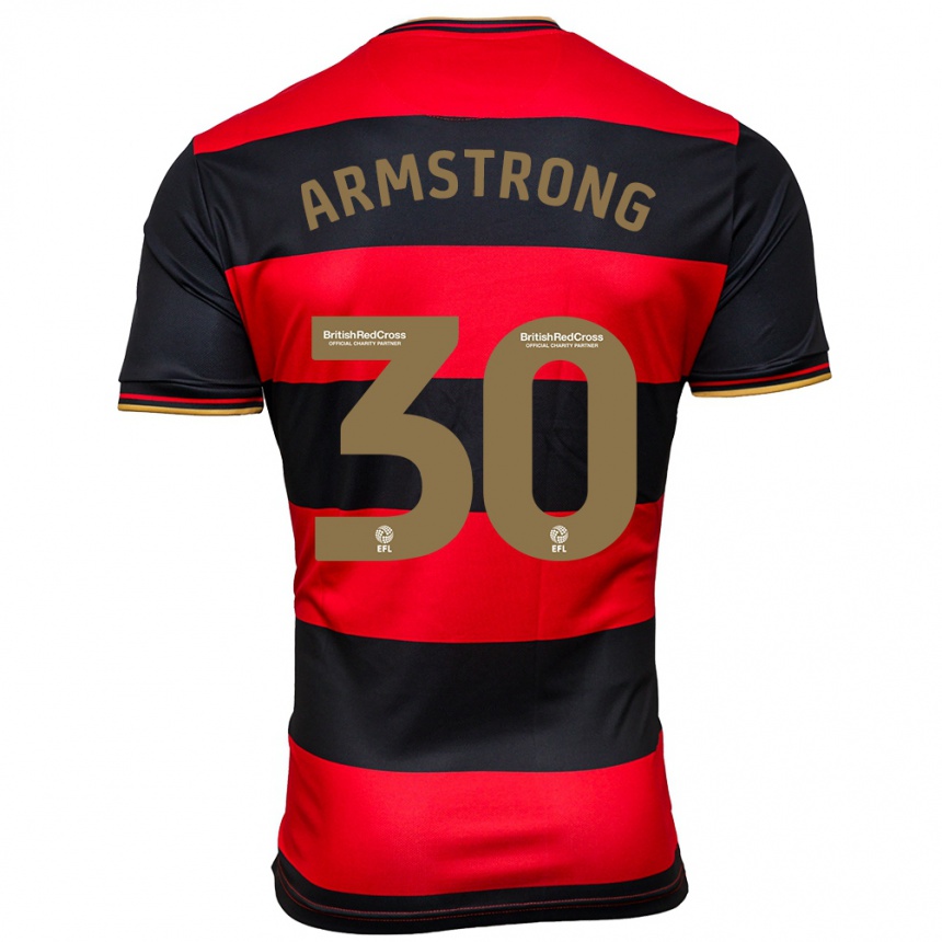 Hombre Fútbol Camiseta Sinclair Armstrong #30 Negro Rojo 2ª Equipación 2023/24 Perú