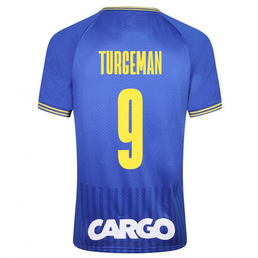 Hombre Fútbol Camiseta Dor Turgeman #9 Azul 2ª Equipación 2023/24 Perú