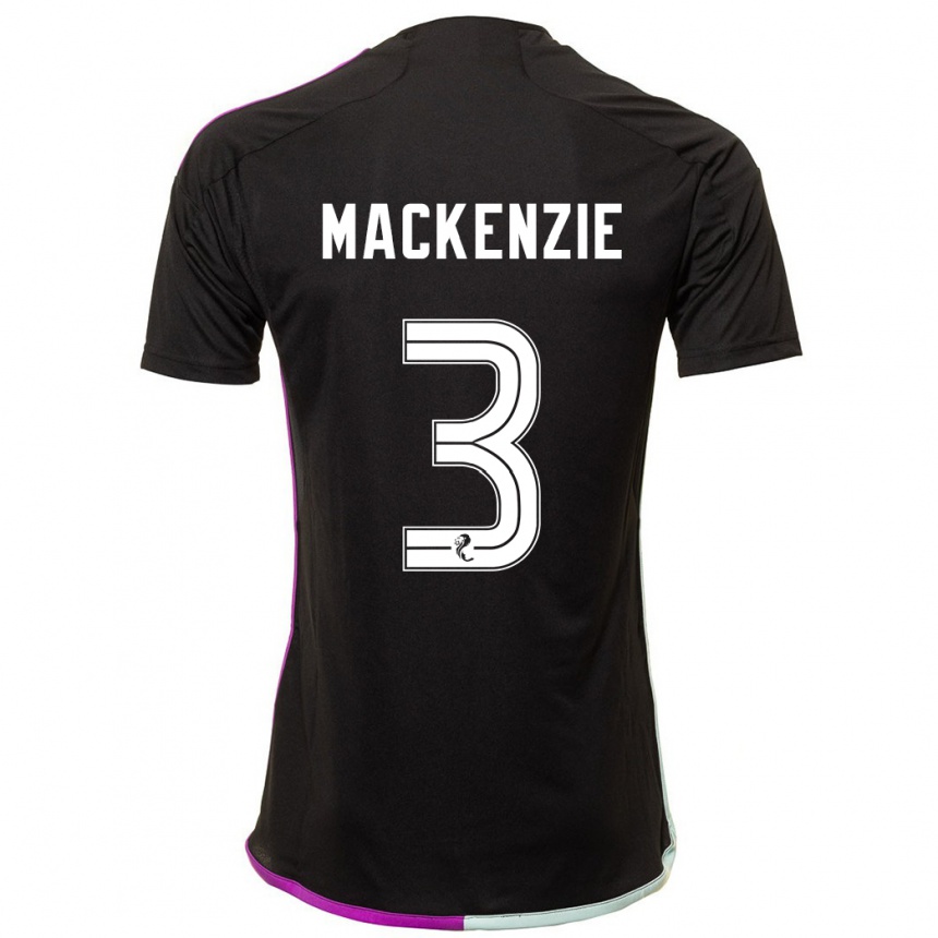 Hombre Fútbol Camiseta Jack Mackenzie #3 Negro 2ª Equipación 2023/24 Perú