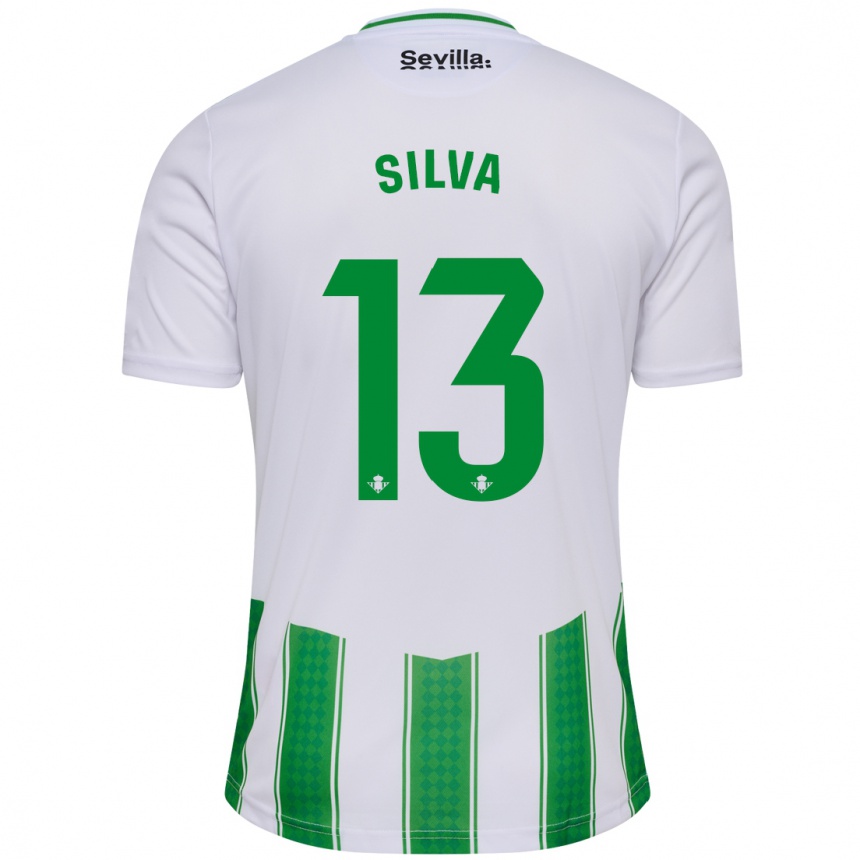 Mujer Fútbol Camiseta Rui Silva #13 Blanco 1ª Equipación 2023/24 Perú