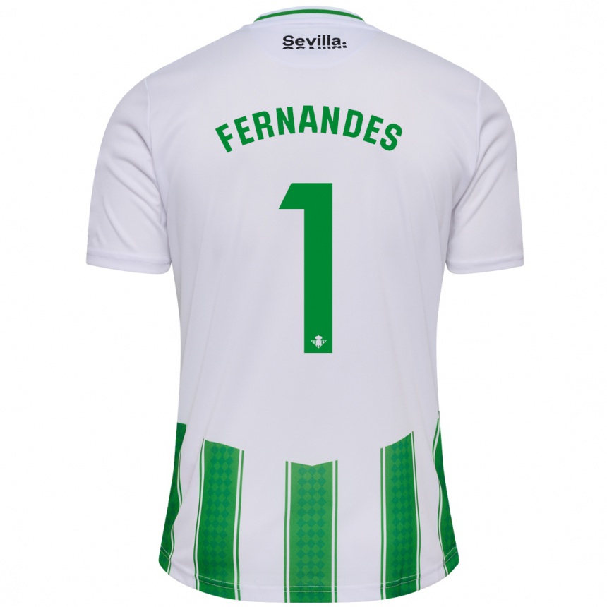 Mujer Fútbol Camiseta Guilherme Fernandes #1 Blanco 1ª Equipación 2023/24 Perú