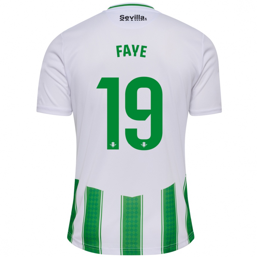 Mujer Fútbol Camiseta Souleymane Faye #19 Blanco 1ª Equipación 2023/24 Perú