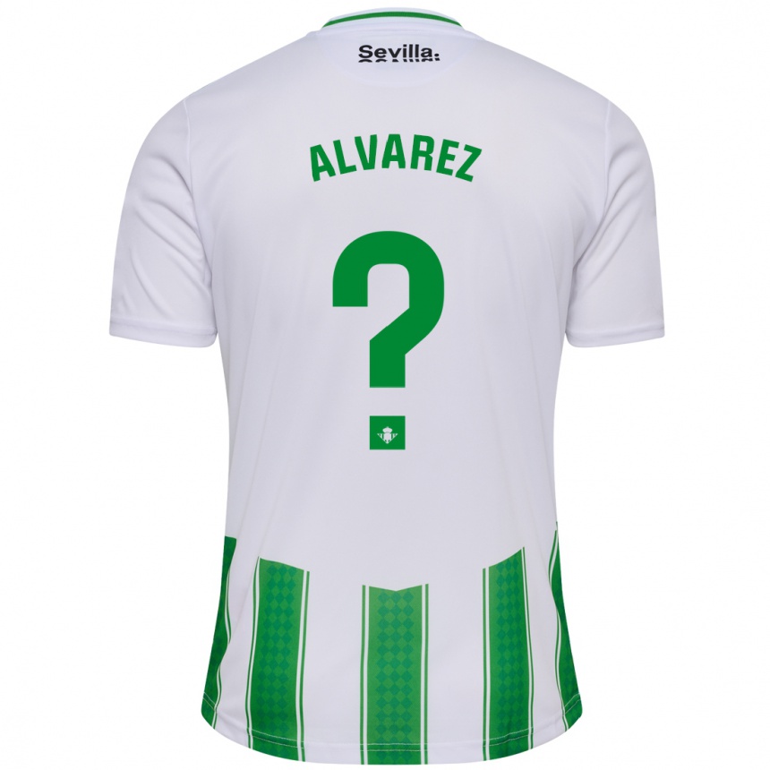 Mujer Fútbol Camiseta Marco Álvarez #0 Blanco 1ª Equipación 2023/24 Perú