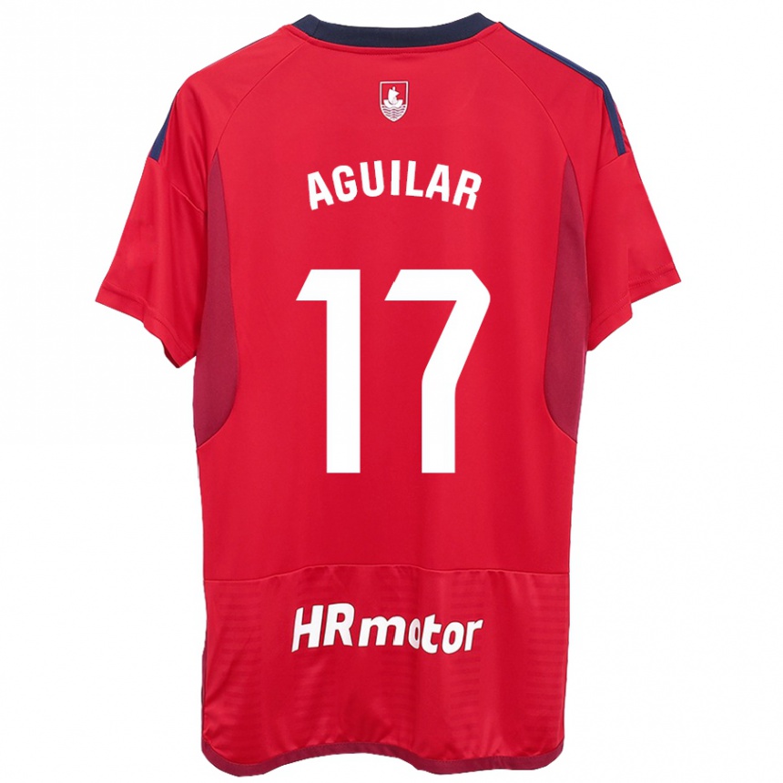 Mujer Fútbol Camiseta Eneko Aguilar #17 Rojo 1ª Equipación 2023/24 Perú