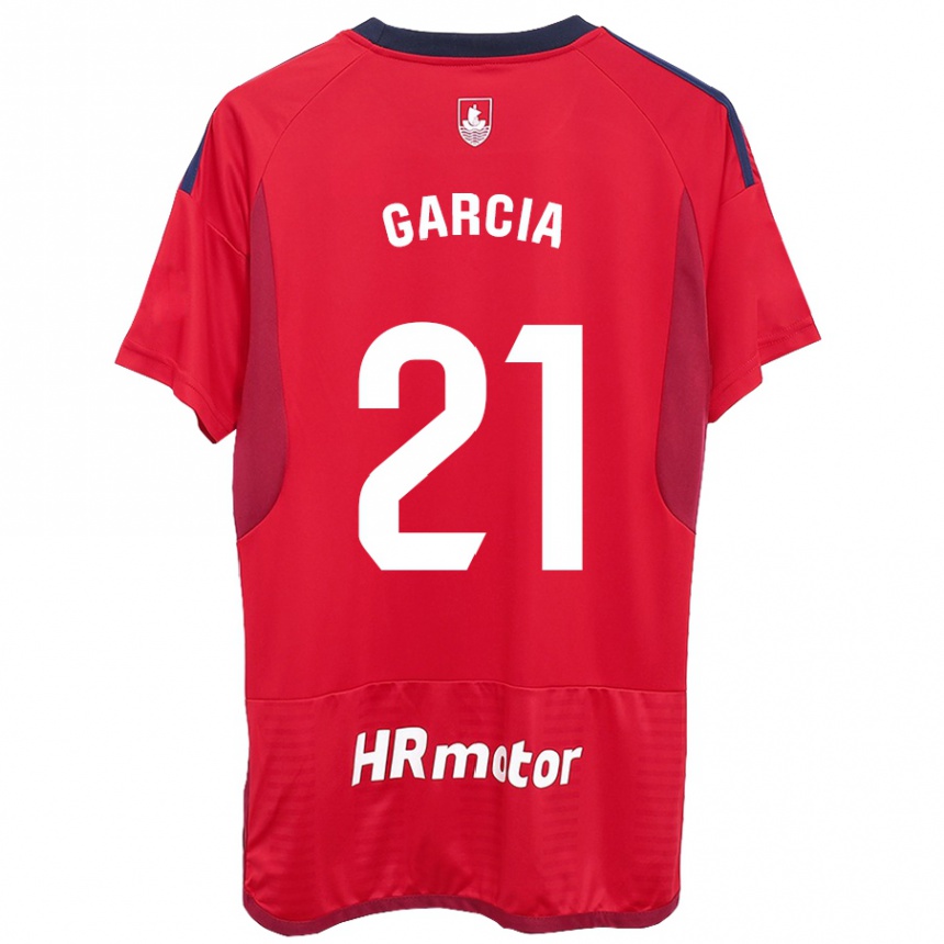 Mujer Fútbol Camiseta Jon García #21 Rojo 1ª Equipación 2023/24 Perú