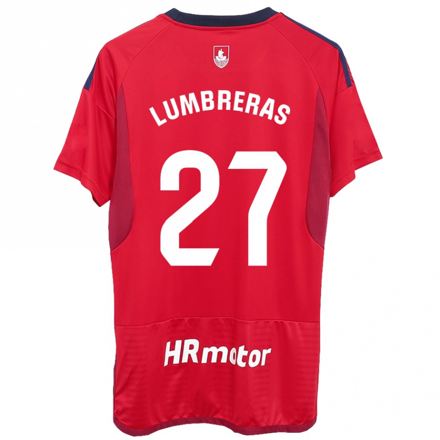 Mujer Fútbol Camiseta Carlos Lumbreras #27 Rojo 1ª Equipación 2023/24 Perú