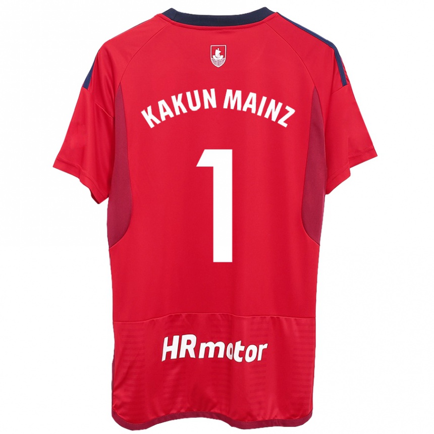 Mujer Fútbol Camiseta Kakun Mainz #1 Rojo 1ª Equipación 2023/24 Perú