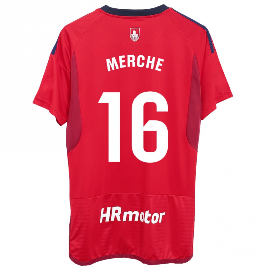 Mujer Fútbol Camiseta Merche Izal García #16 Rojo 1ª Equipación 2023/24 Perú