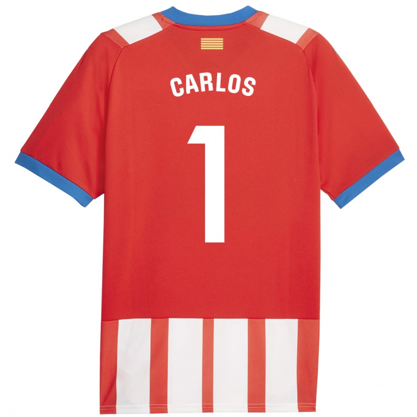 Mujer Fútbol Camiseta Juan Carlos #1 Rojo Blanco 1ª Equipación 2023/24 Perú