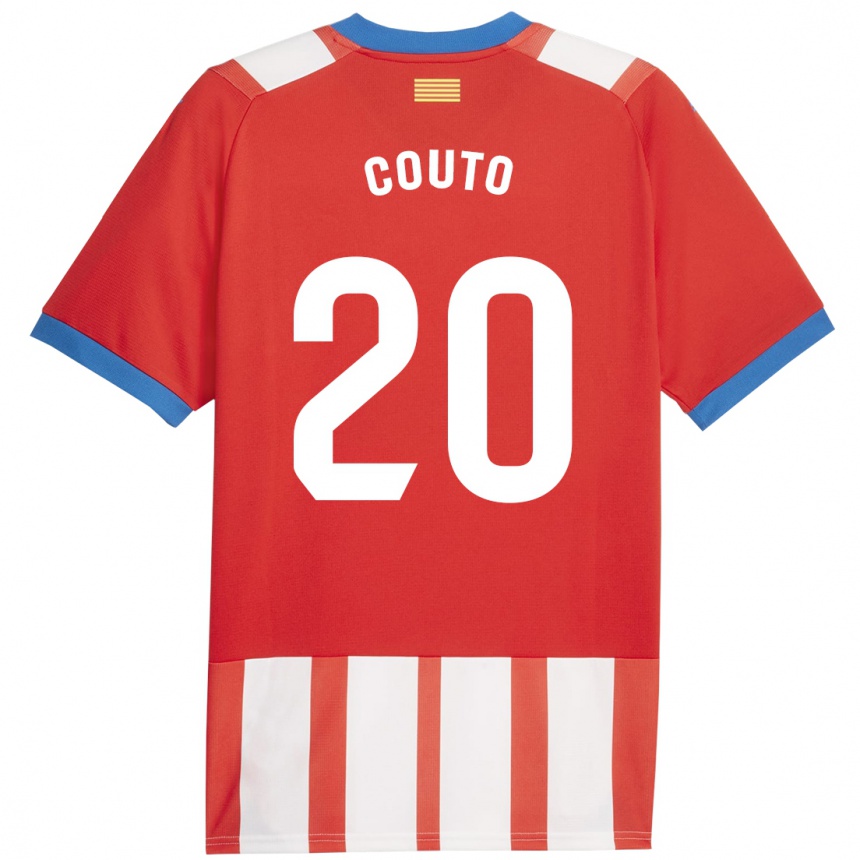 Mujer Fútbol Camiseta Yan Couto #20 Rojo Blanco 1ª Equipación 2023/24 Perú