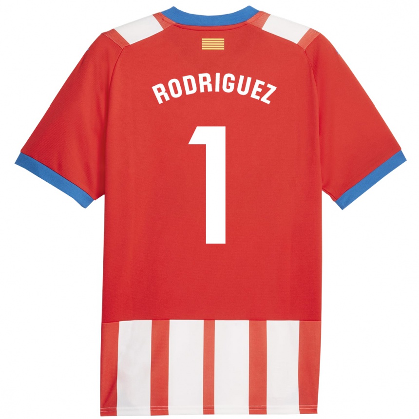 Mujer Fútbol Camiseta Maria Rodríguez #1 Rojo Blanco 1ª Equipación 2023/24 Perú