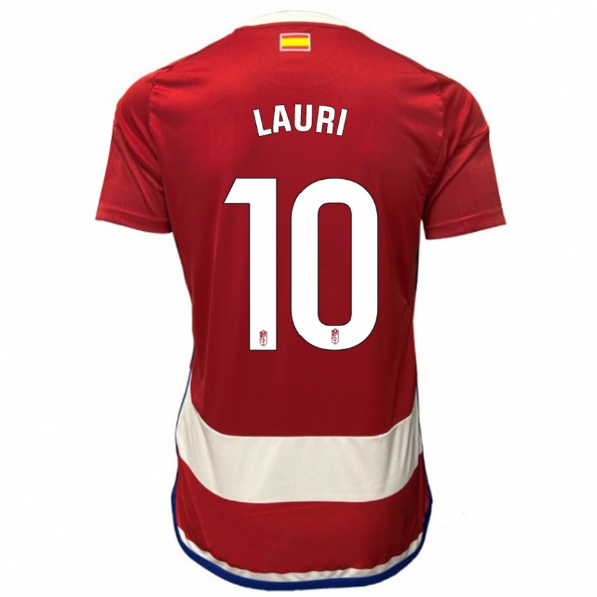 Mujer Fútbol Camiseta Lauri #10 Rojo 1ª Equipación 2023/24 Perú