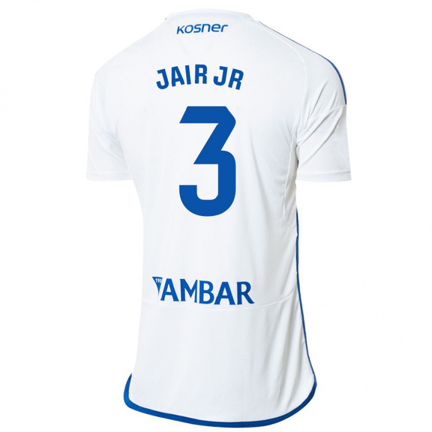 Mujer Fútbol Camiseta Jair Amador #3 Blanco 1ª Equipación 2023/24 Perú