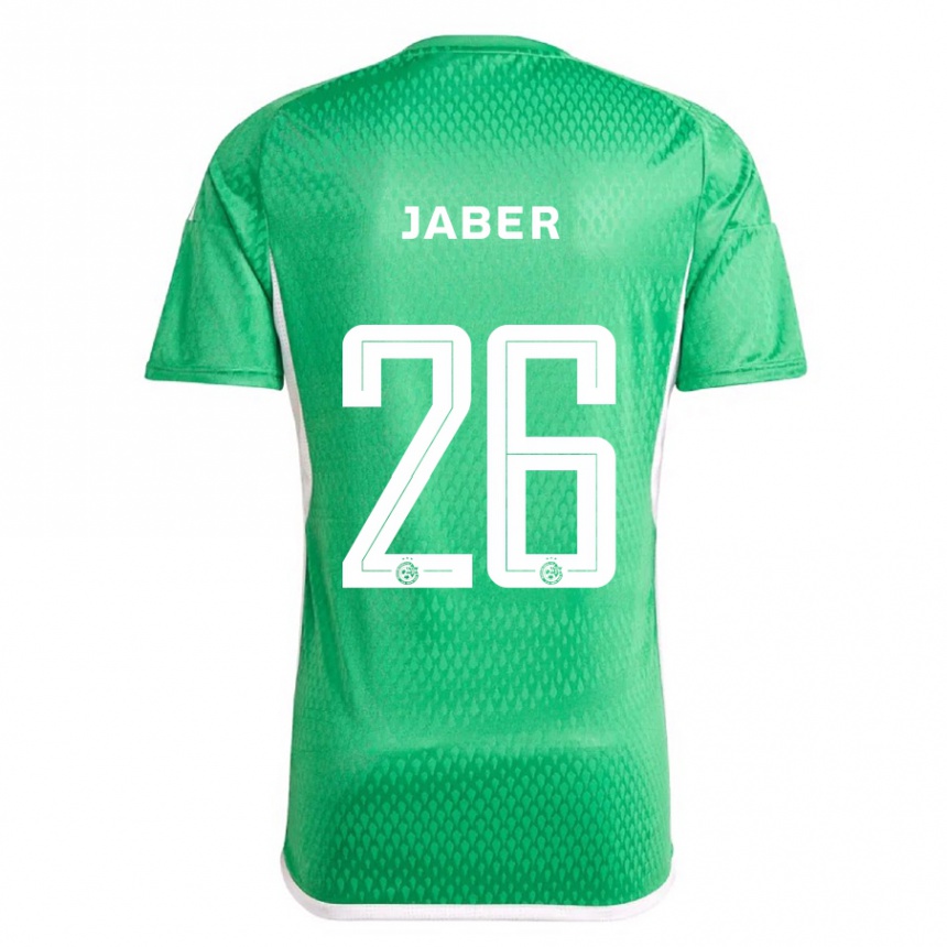 Mujer Fútbol Camiseta Mahmoud Jaber #26 Blanco Azul 1ª Equipación 2023/24 Perú