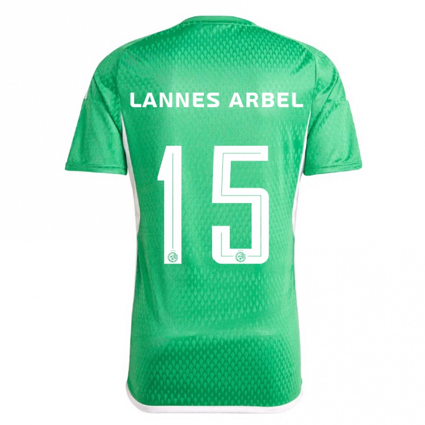 Mujer Fútbol Camiseta Tomer Lannes Arbel #15 Blanco Azul 1ª Equipación 2023/24 Perú