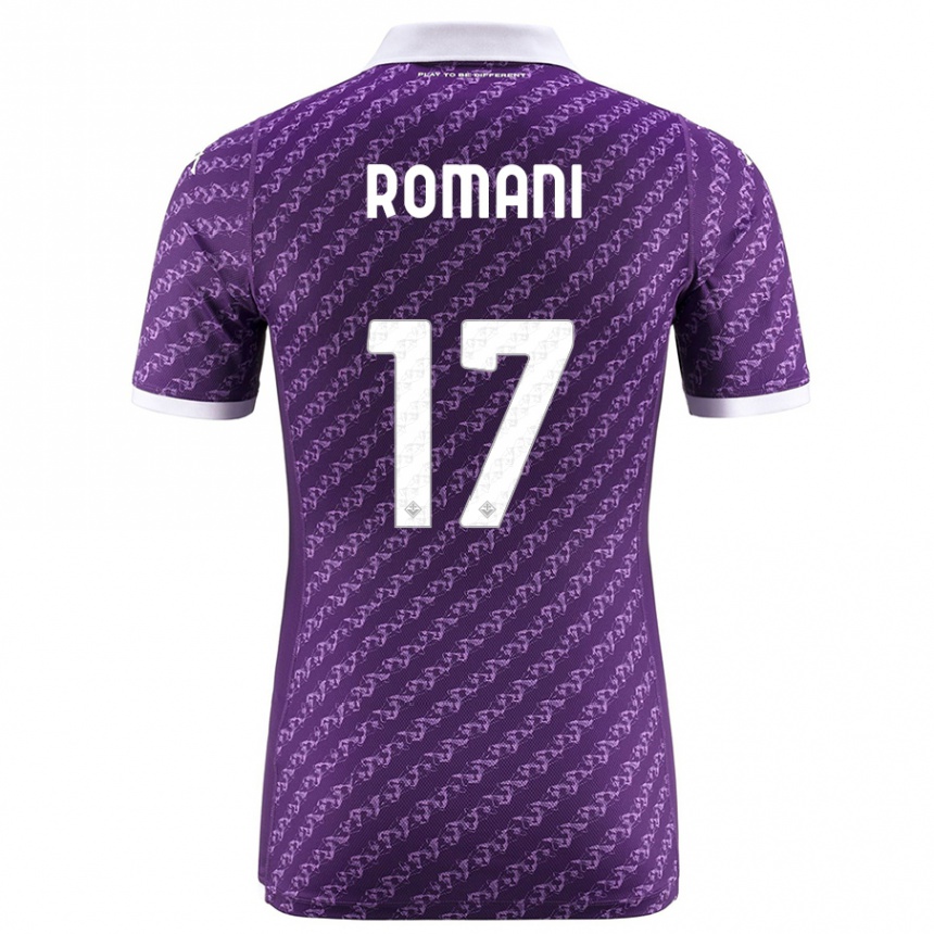 Mujer Fútbol Camiseta Lorenzo Romani #17 Violeta 1ª Equipación 2023/24 Perú