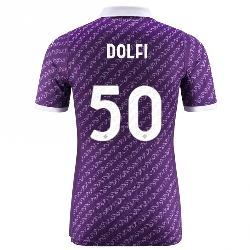 Mujer Fútbol Camiseta Brando Dolfi #50 Violeta 1ª Equipación 2023/24 Perú