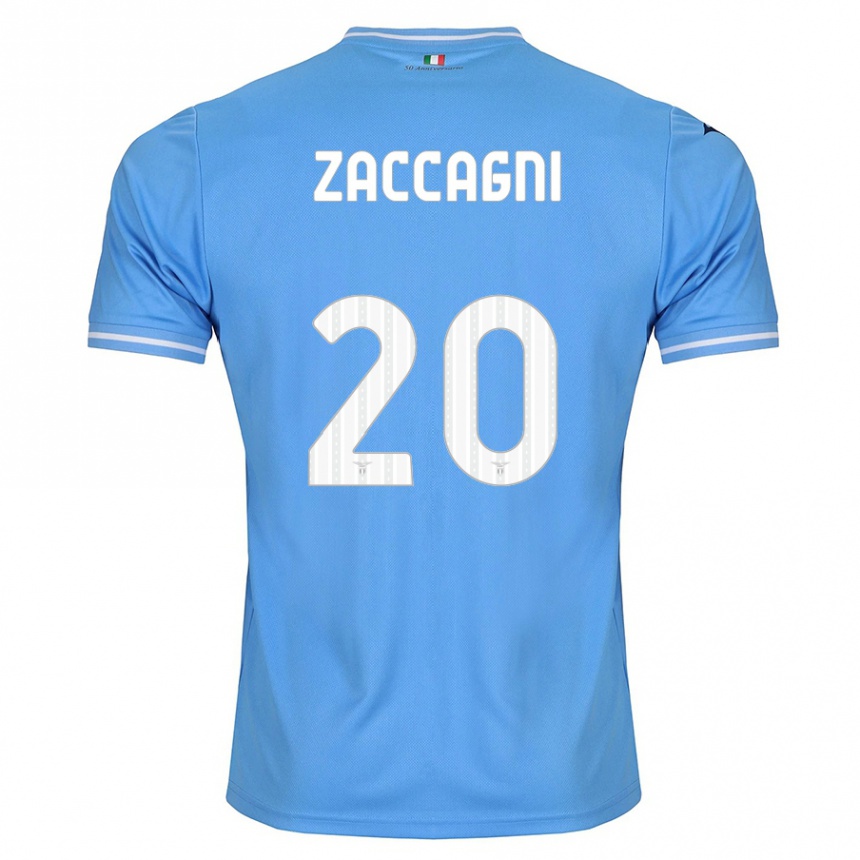 Mujer Fútbol Camiseta Mattia Zaccagni #20 Azul 1ª Equipación 2023/24 Perú