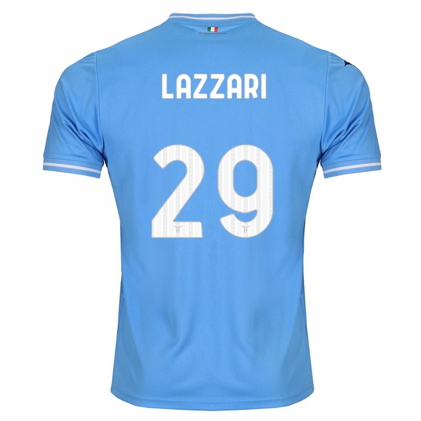 Mujer Fútbol Camiseta Manuel Lazzari #29 Azul 1ª Equipación 2023/24 Perú