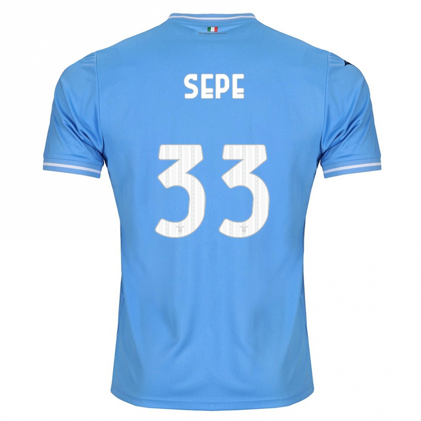 Mujer Fútbol Camiseta Luigi Sepe #33 Azul 1ª Equipación 2023/24 Perú