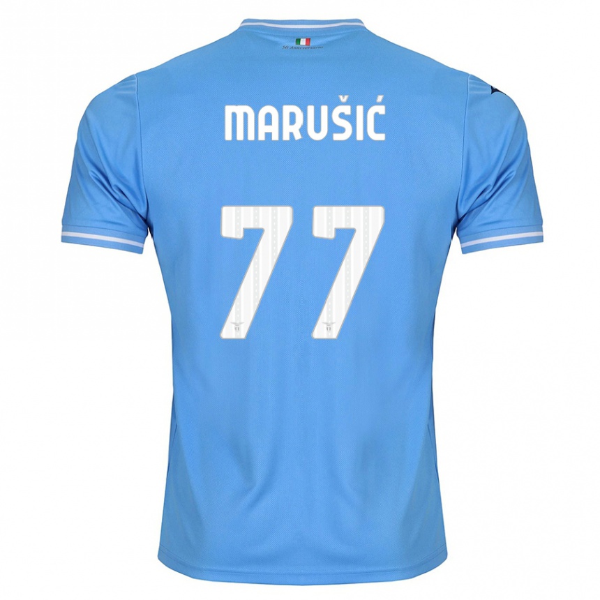 Mujer Fútbol Camiseta Adam Marusic #77 Azul 1ª Equipación 2023/24 Perú