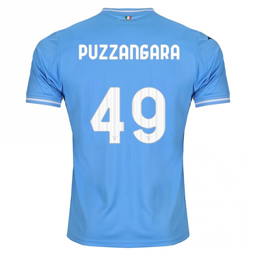 Mujer Fútbol Camiseta Angelo Antonio Puzzangara #49 Azul 1ª Equipación 2023/24 Perú