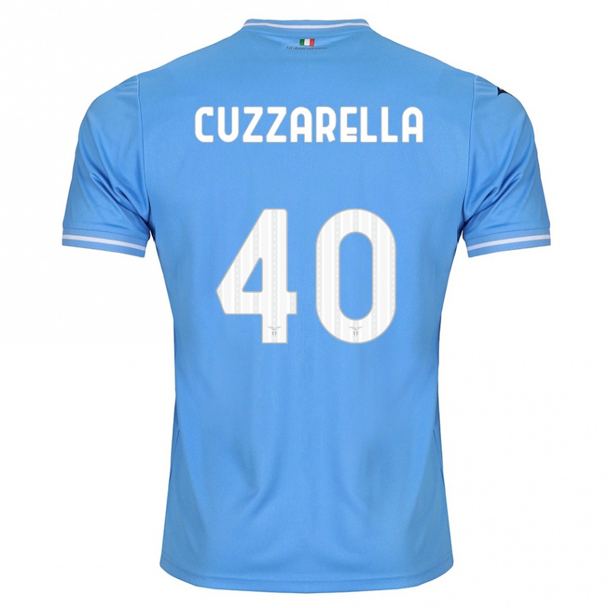 Mujer Fútbol Camiseta Cristian Cuzzarella #40 Azul 1ª Equipación 2023/24 Perú