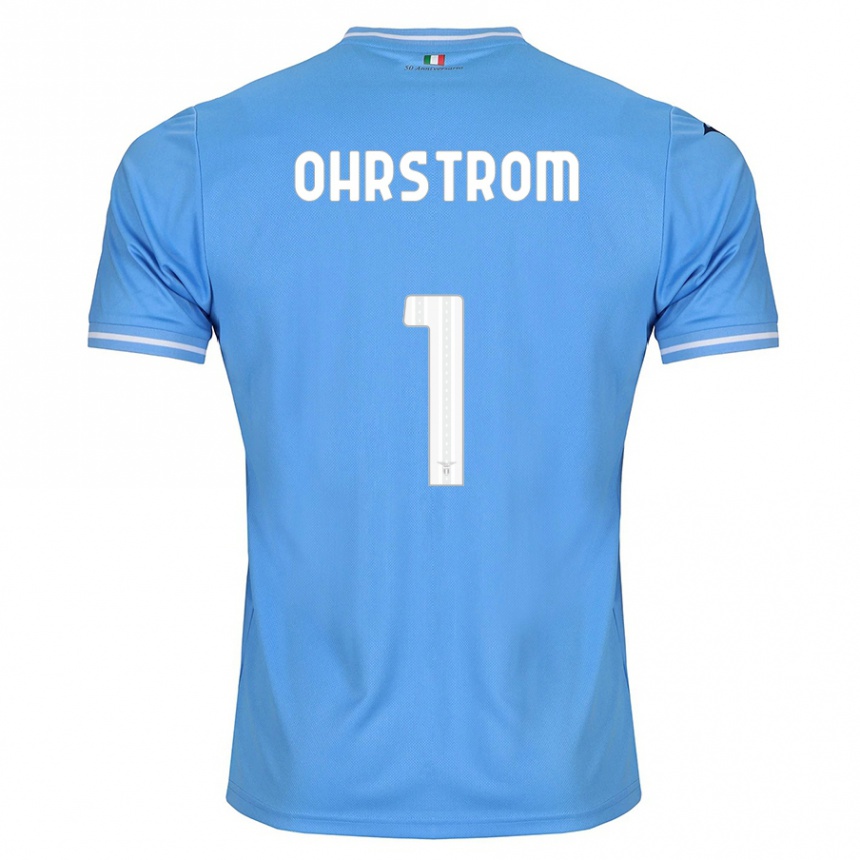 Mujer Fútbol Camiseta Stephanie Ohrstrom #1 Azul 1ª Equipación 2023/24 Perú