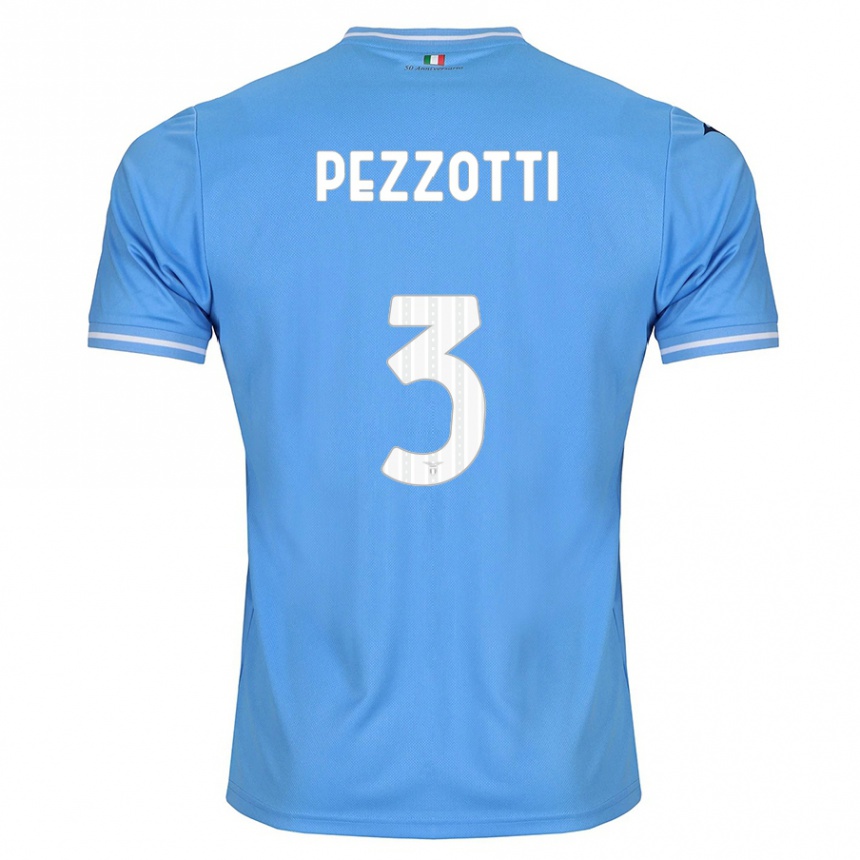 Mujer Fútbol Camiseta Arianna Pezzotti #3 Azul 1ª Equipación 2023/24 Perú