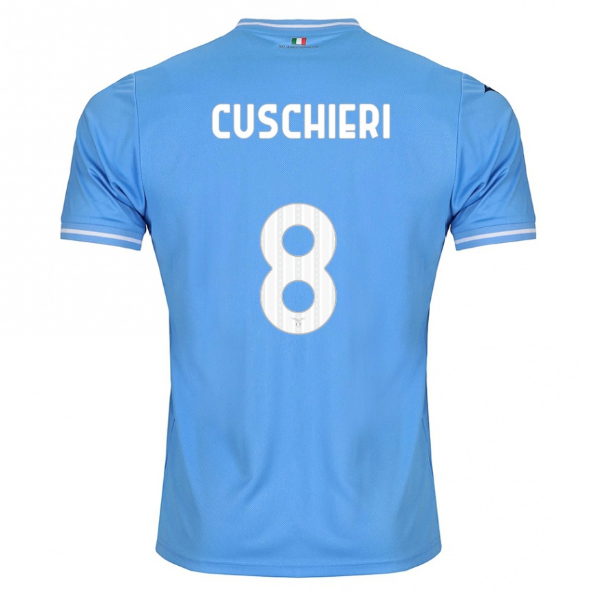 Mujer Fútbol Camiseta Rachel Cuschieri #8 Azul 1ª Equipación 2023/24 Perú