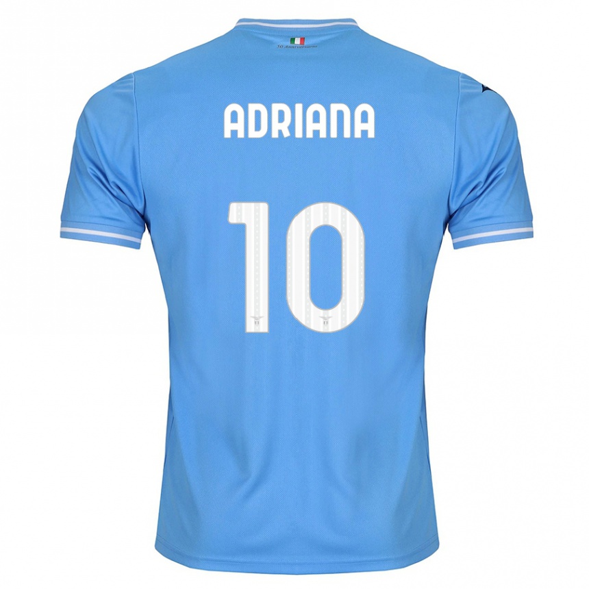 Mujer Fútbol Camiseta Adriana Martín Santamaría #10 Azul 1ª Equipación 2023/24 Perú