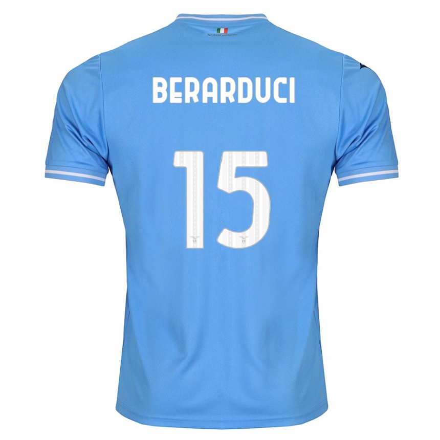 Mujer Fútbol Camiseta Martina Berarduci #15 Azul 1ª Equipación 2023/24 Perú