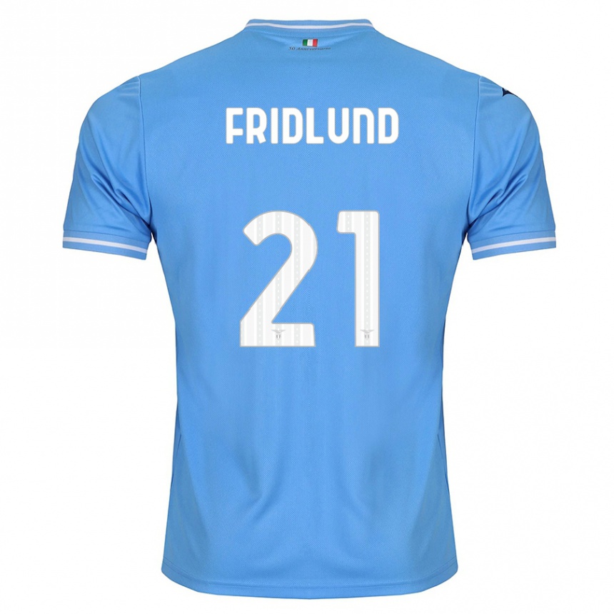 Mujer Fútbol Camiseta Johanne Fridlund #21 Azul 1ª Equipación 2023/24 Perú