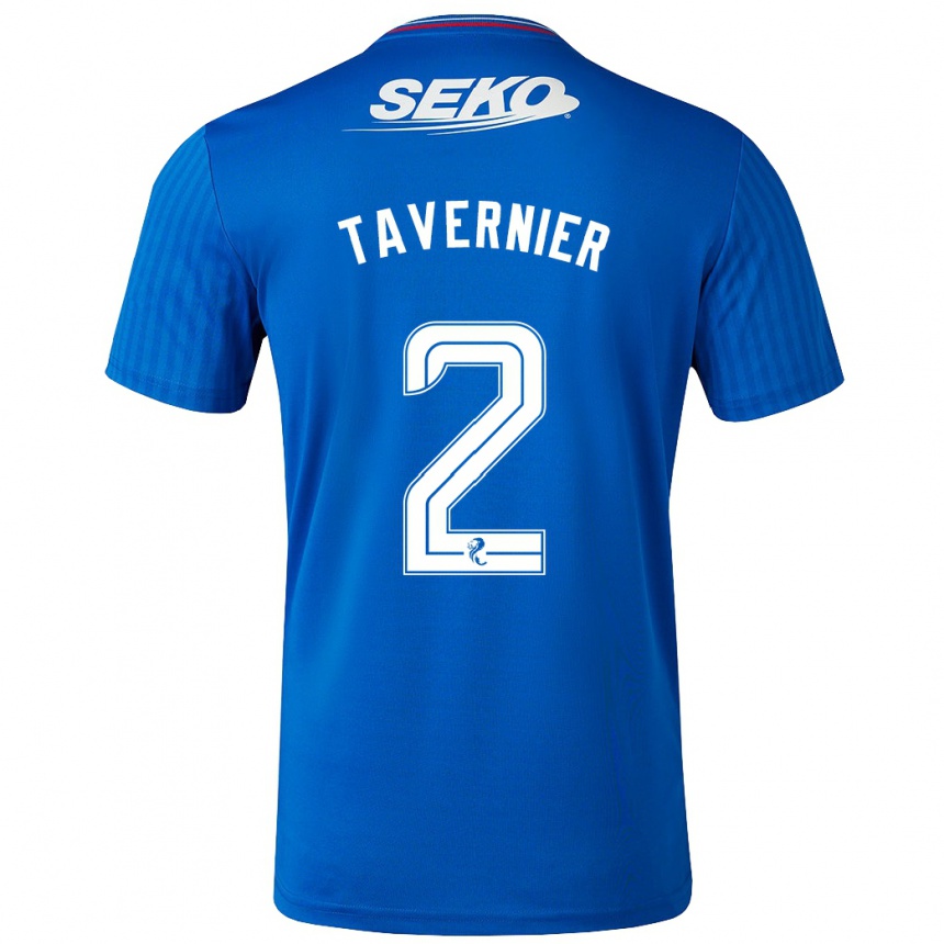 Mujer Fútbol Camiseta James Tavernier #2 Azul 1ª Equipación 2023/24 Perú