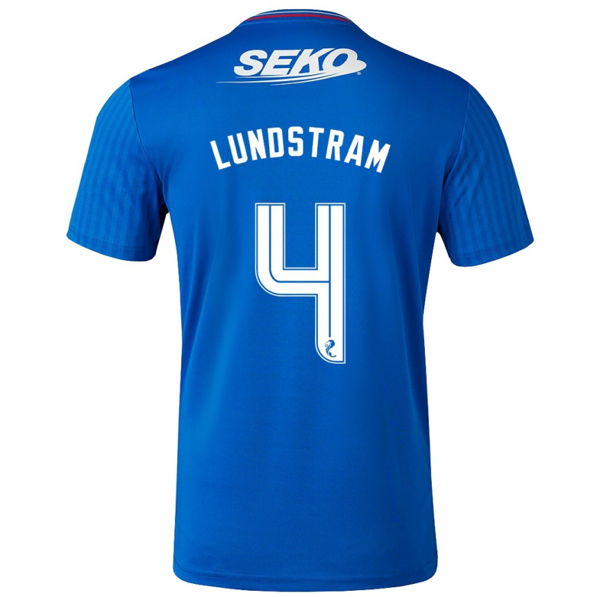 Mujer Fútbol Camiseta John Lundstram #4 Azul 1ª Equipación 2023/24 Perú