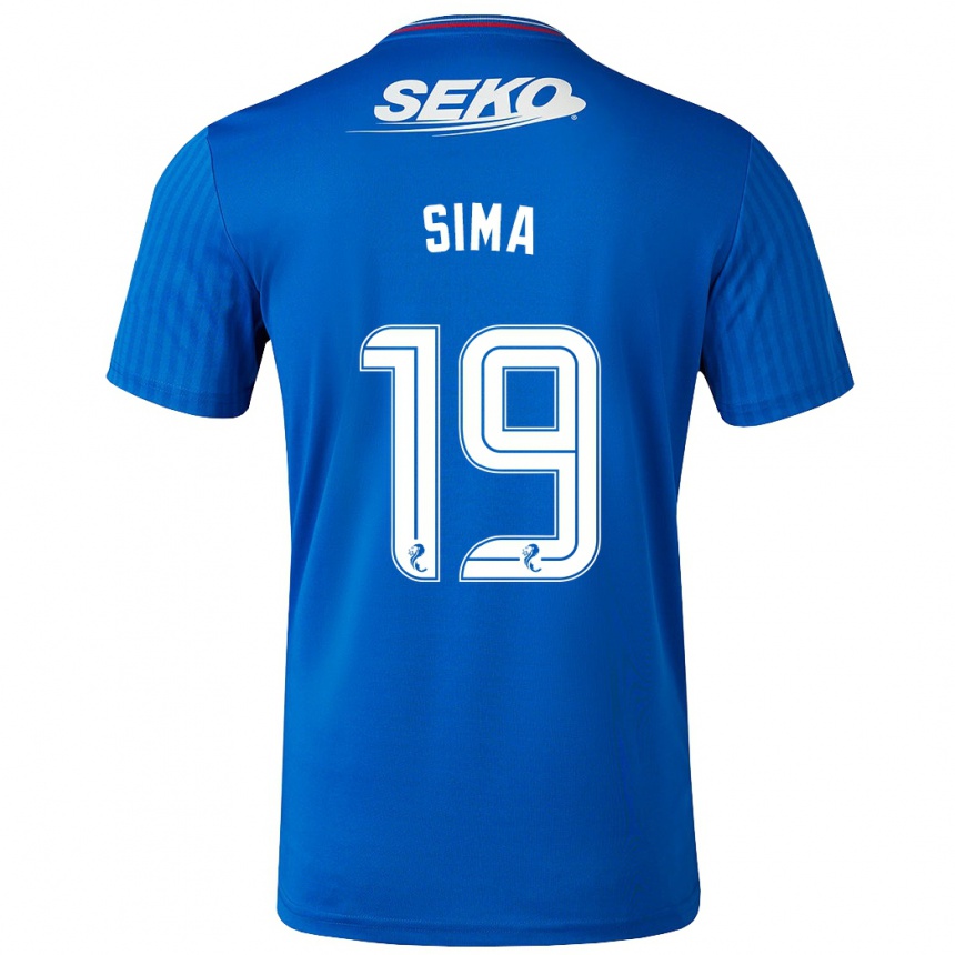 Mujer Fútbol Camiseta Abdallah Sima #19 Azul 1ª Equipación 2023/24 Perú