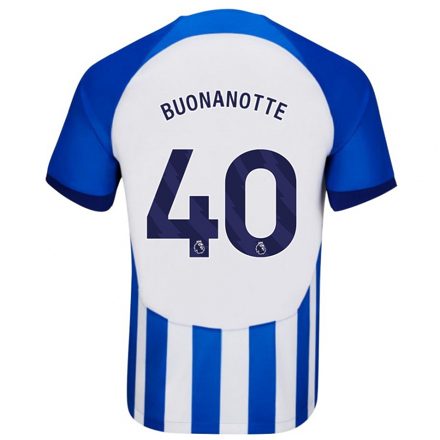 Mujer Fútbol Camiseta Facundo Buonanotte #40 Azul 1ª Equipación 2023/24 Perú