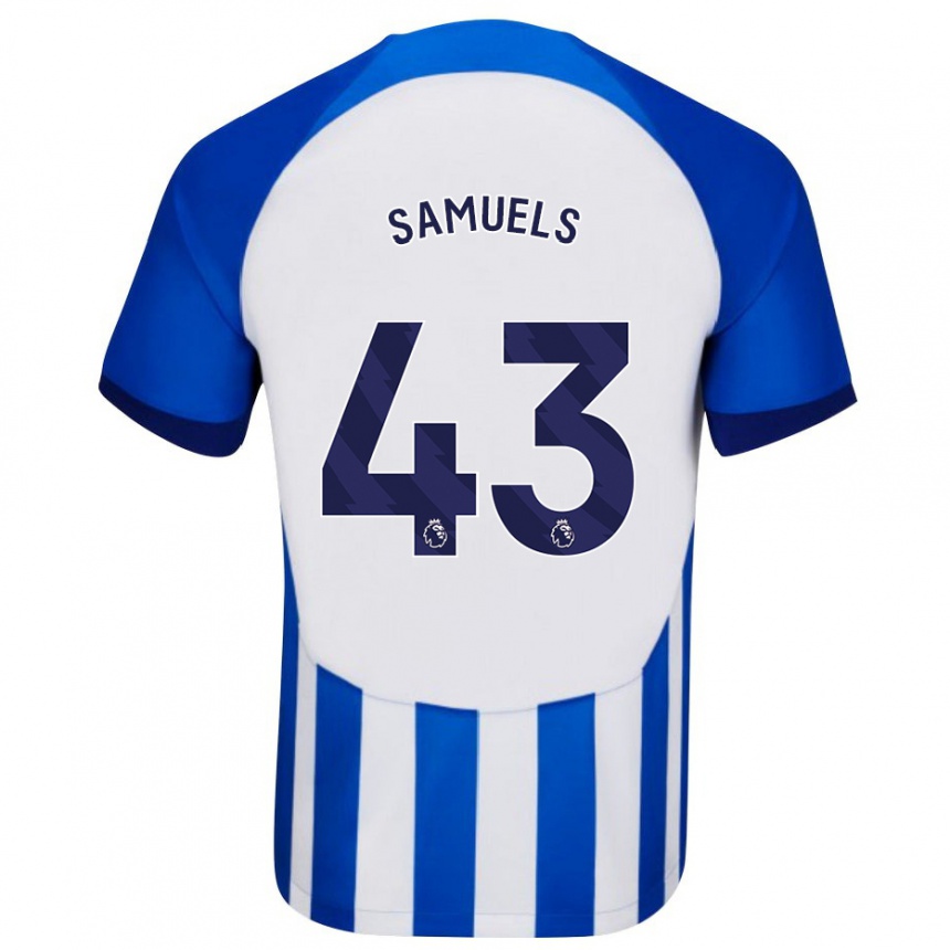 Mujer Fútbol Camiseta Imari Samuels #43 Azul 1ª Equipación 2023/24 Perú