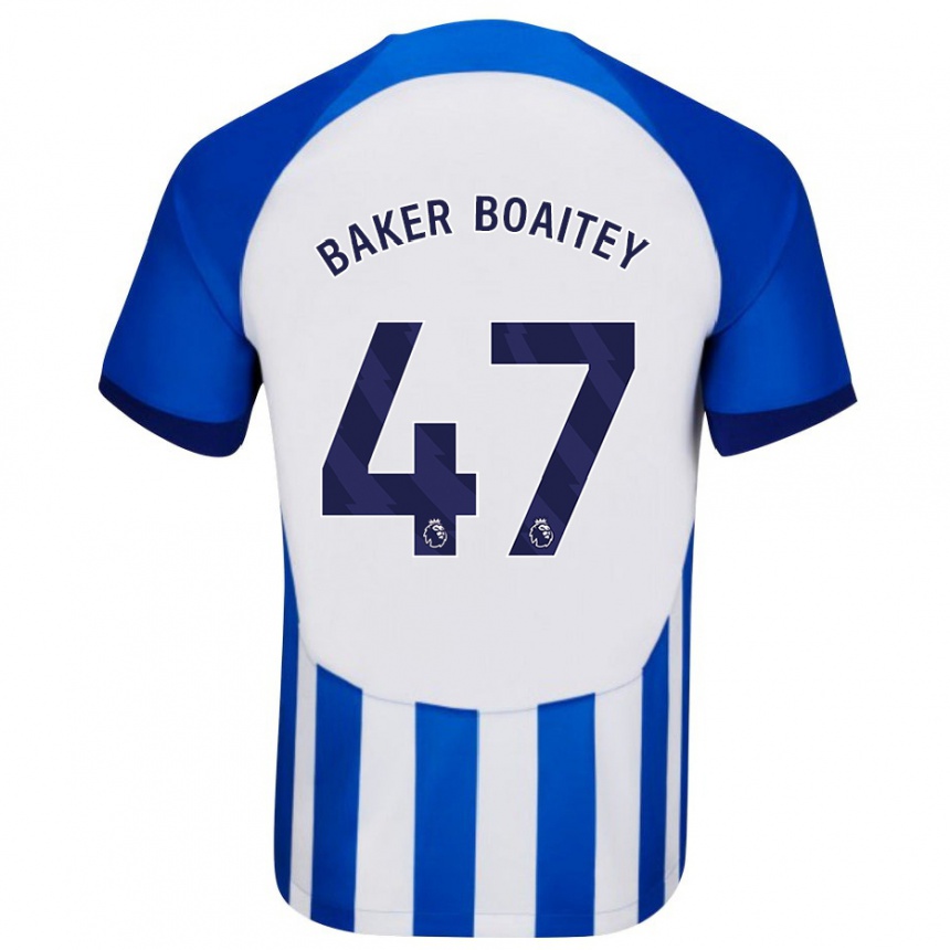 Mujer Fútbol Camiseta Benicio Baker-Boaitey #47 Azul 1ª Equipación 2023/24 Perú