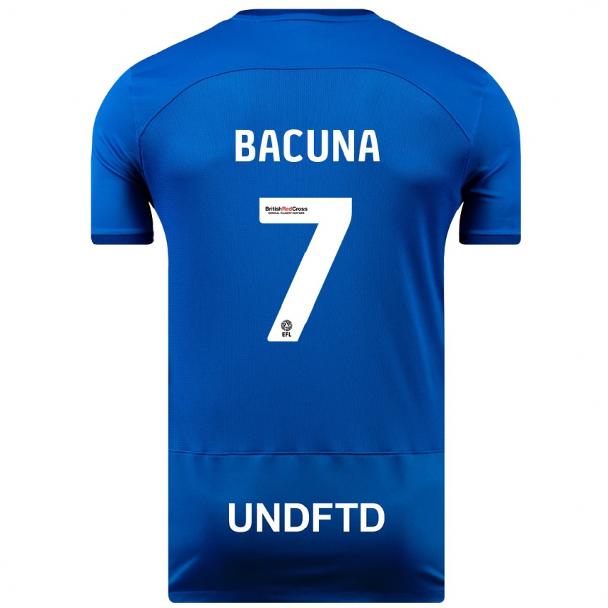 Mujer Fútbol Camiseta Juninho Bacuna #7 Azul 1ª Equipación 2023/24 Perú