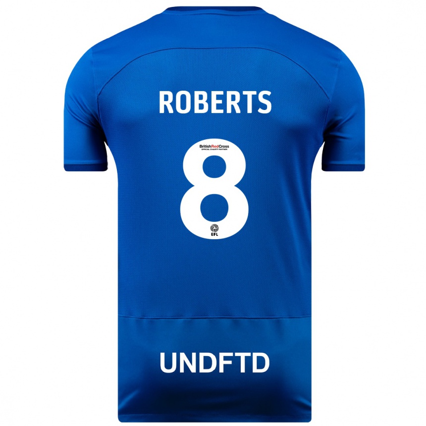 Mujer Fútbol Camiseta Tyler Roberts #8 Azul 1ª Equipación 2023/24 Perú