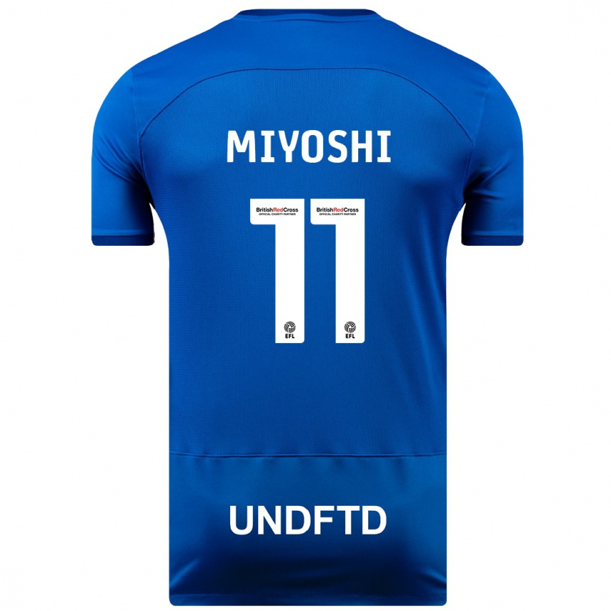 Mujer Fútbol Camiseta Koji Miyoshi #11 Azul 1ª Equipación 2023/24 Perú