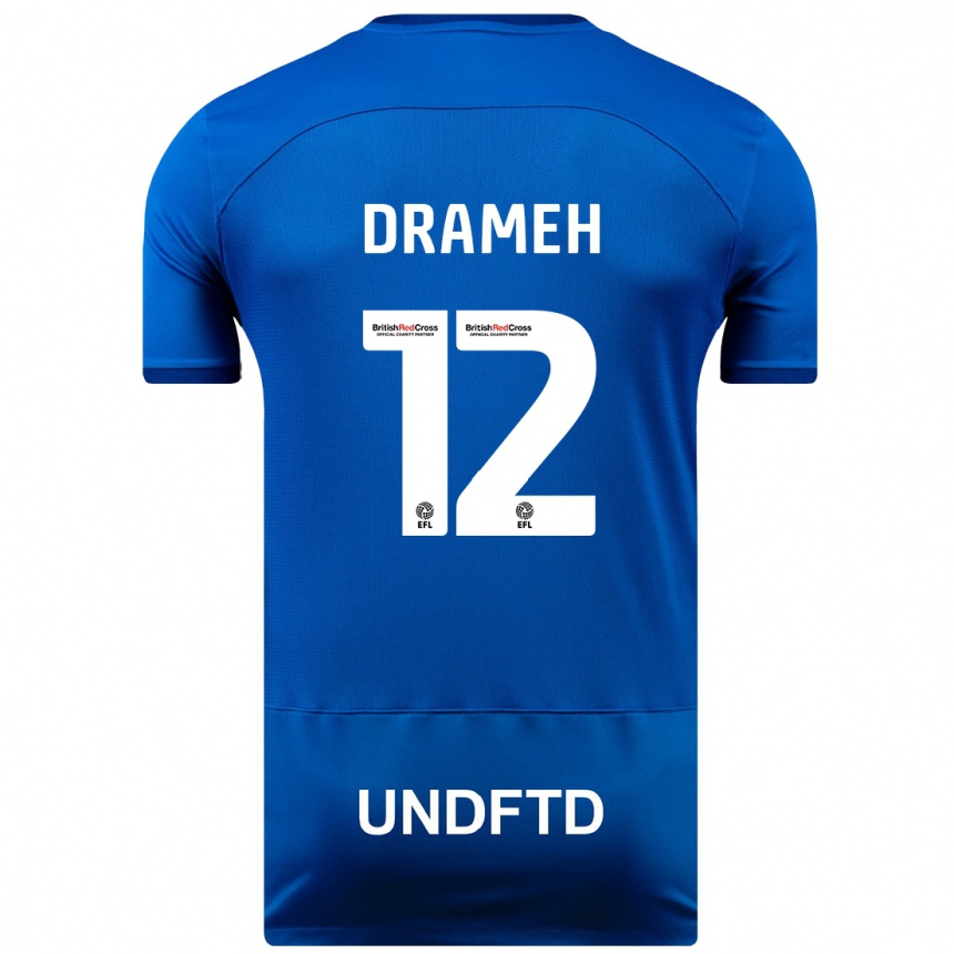 Mujer Fútbol Camiseta Cody Drameh #12 Azul 1ª Equipación 2023/24 Perú