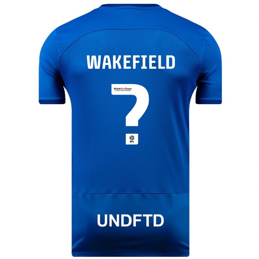 Mujer Fútbol Camiseta Kieran Wakefield #0 Azul 1ª Equipación 2023/24 Perú