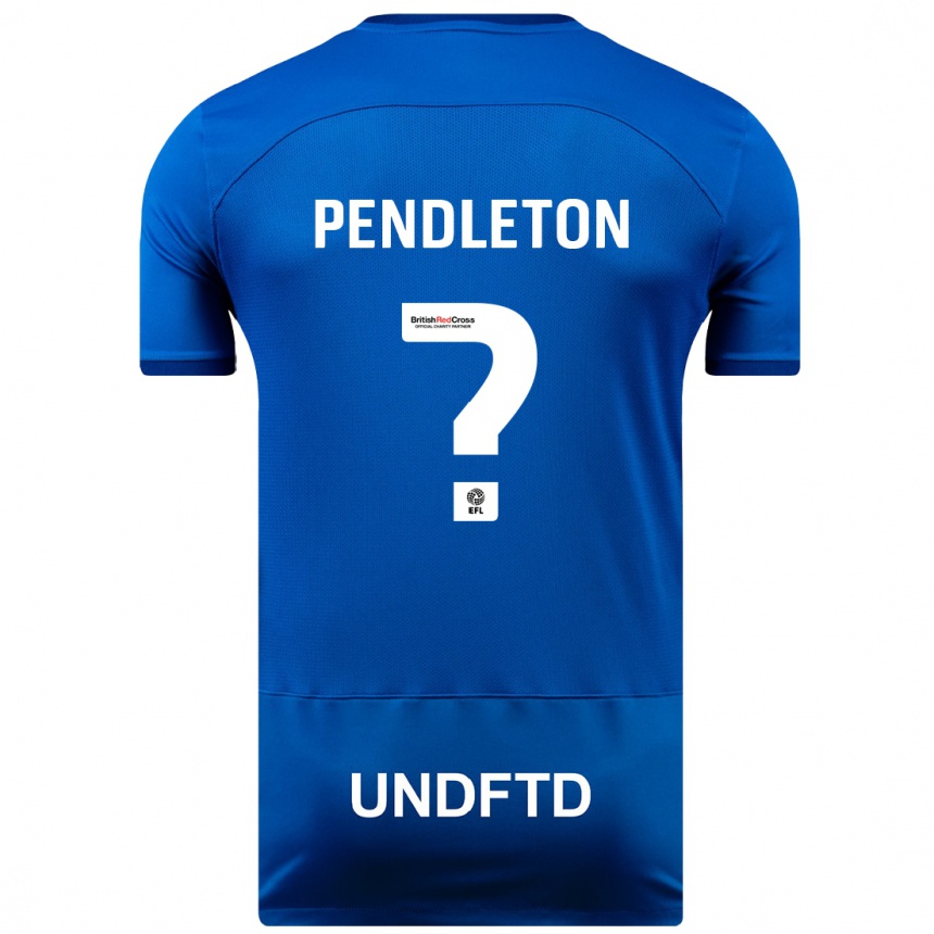 Mujer Fútbol Camiseta Byron Pendleton #0 Azul 1ª Equipación 2023/24 Perú