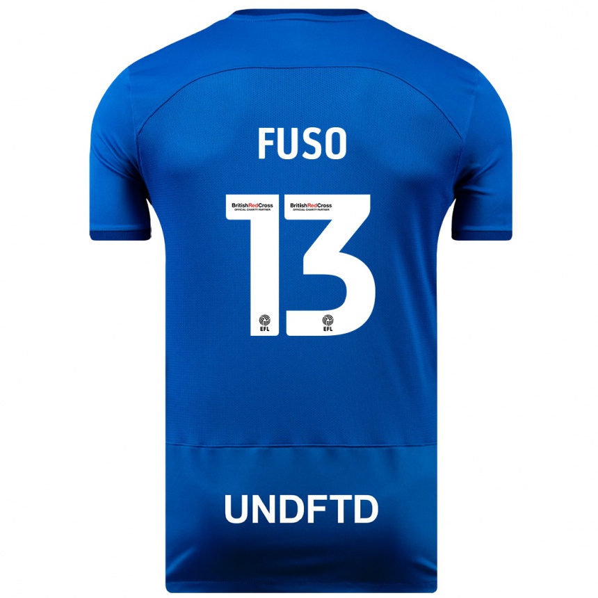 Mujer Fútbol Camiseta Ivana Fuso #13 Azul 1ª Equipación 2023/24 Perú