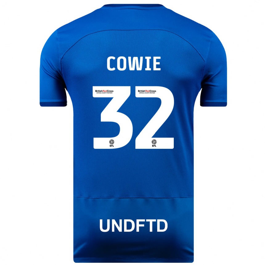 Mujer Fútbol Camiseta Abbie Cowie #32 Azul 1ª Equipación 2023/24 Perú