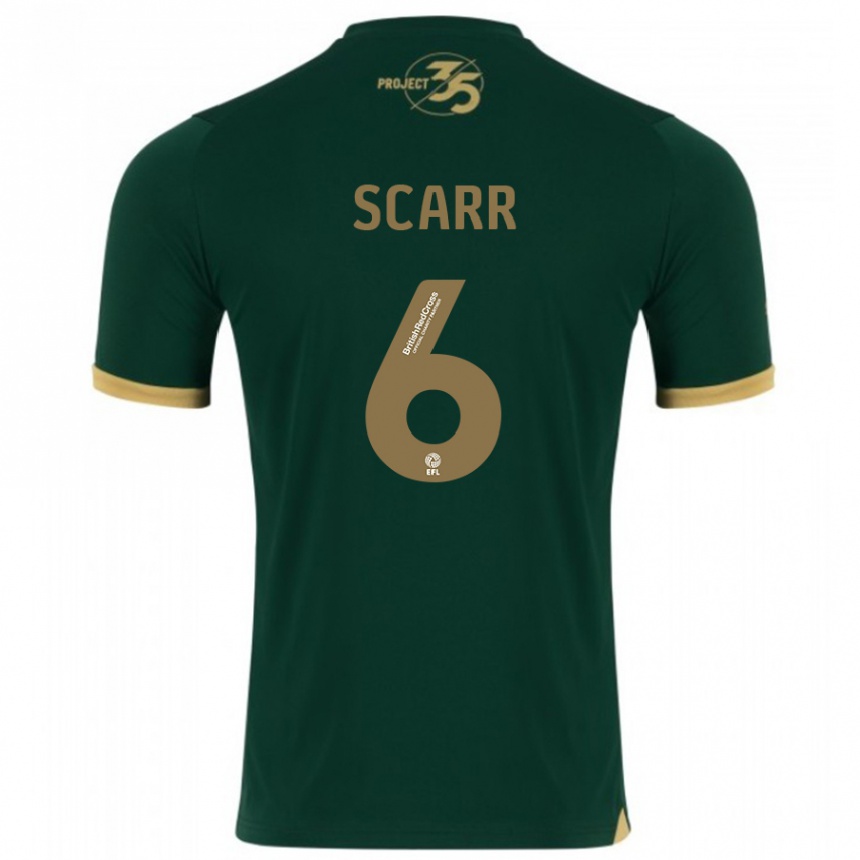 Mujer Fútbol Camiseta Dan Scarr #6 Verde 1ª Equipación 2023/24 Perú