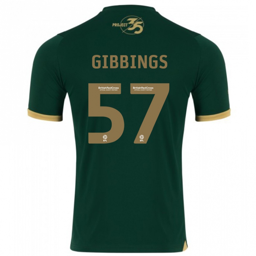 Mujer Fútbol Camiseta Cole Gibbings #57 Verde 1ª Equipación 2023/24 Perú