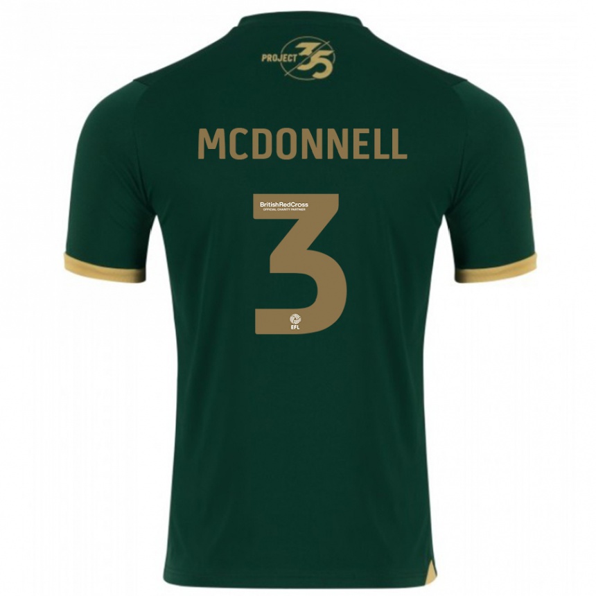 Mujer Fútbol Camiseta Rosie Mcdonnell #3 Verde 1ª Equipación 2023/24 Perú